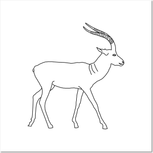 Deer line art Posters and Art